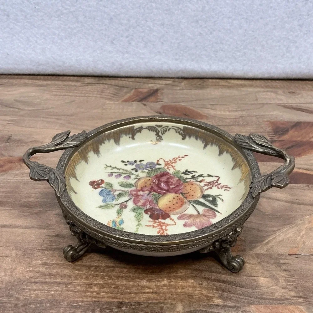 N/A unique floral brass